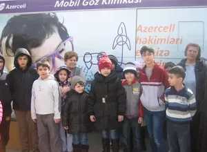 Eye examination in the children's village "SOS" in Baku (2015)