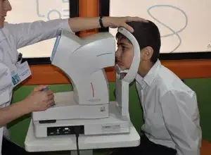 Vision examination at a boarding school in the city of Sumgayit (2018)